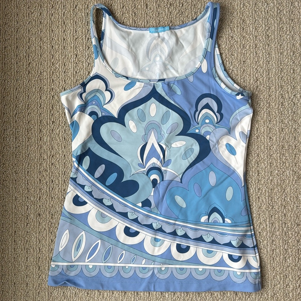 J McLaughlin Etro style print tank